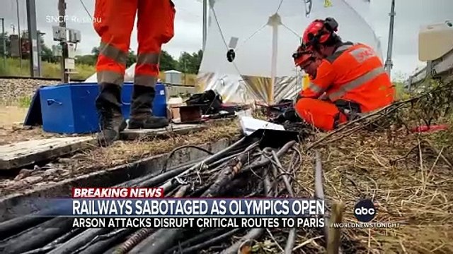 Massive arson attack disrupts rail travel before Paris Olympics