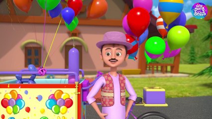 गुब्बारे वाला _ Gubbare Wala _ Hindi Baby Poem - Rhymes for Kids and Toddlers _ Hindi Balgeet