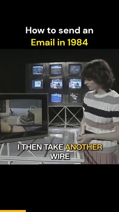 How to send an 'e-mail’ in 1984 #shorts #shortvideo #video #virals #videovira #innovationhub