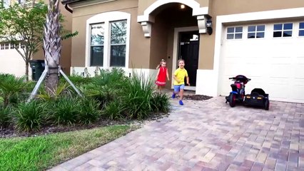 Diana and her Barbie Car - Camping adventure