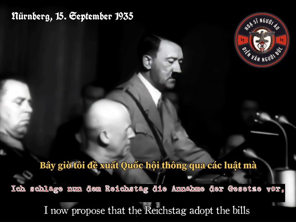 Nuremberg Laws 15 September 1935 Vietsub