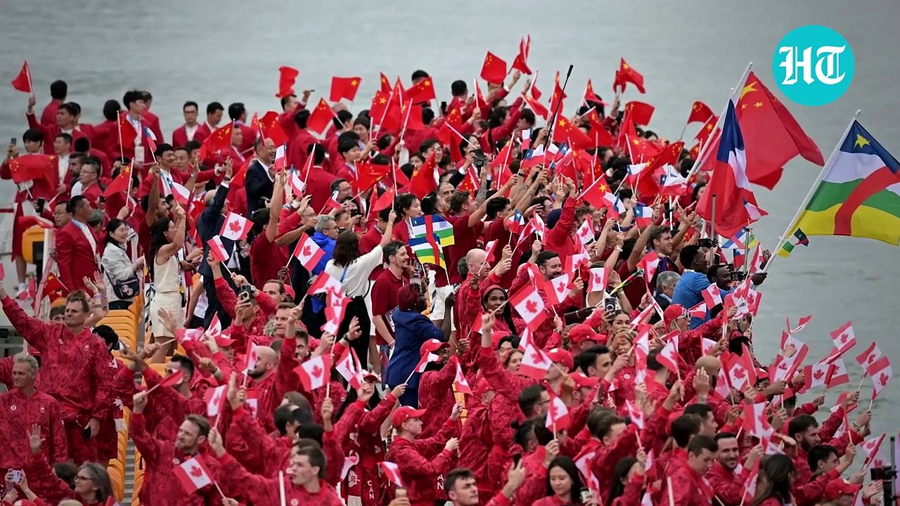 Paris Olympics 2024- Indian Contingent Shines At Grand Opening Ceremony - River Seine - France