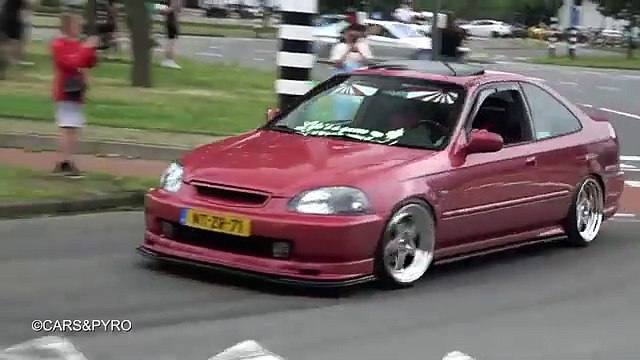 Tuner Cars leaving a Car Show 'AutoMadness 2024'- Pandem Supra MK5, Countach, Rocket Bunny Golf 6..