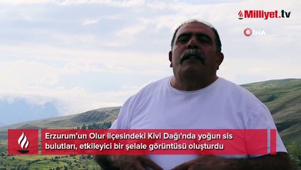 Yer: Erzurum! Dağda bir anda ortaya çıktı, görenleri şaşkına çevirdi
