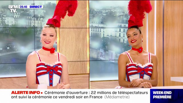 Robes roses, pluie... Les danseuses du Moulin Rouge reviennent sur leur prestation lors de la cérémonie d'ouverture des JO