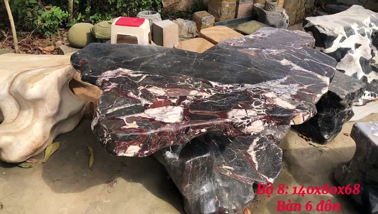 23 Bộ Bàn Ghế Đá Tự Nhiên Nguyên Khối Đẹp Cực Kỳ, Cam Kết Rẻ - Chất Vận Chuyển Toàn Quốc