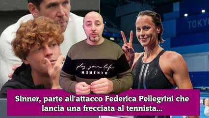 Sinner, parte all'attacco Federica Pellegrini che lancia una frecciata al tennista...