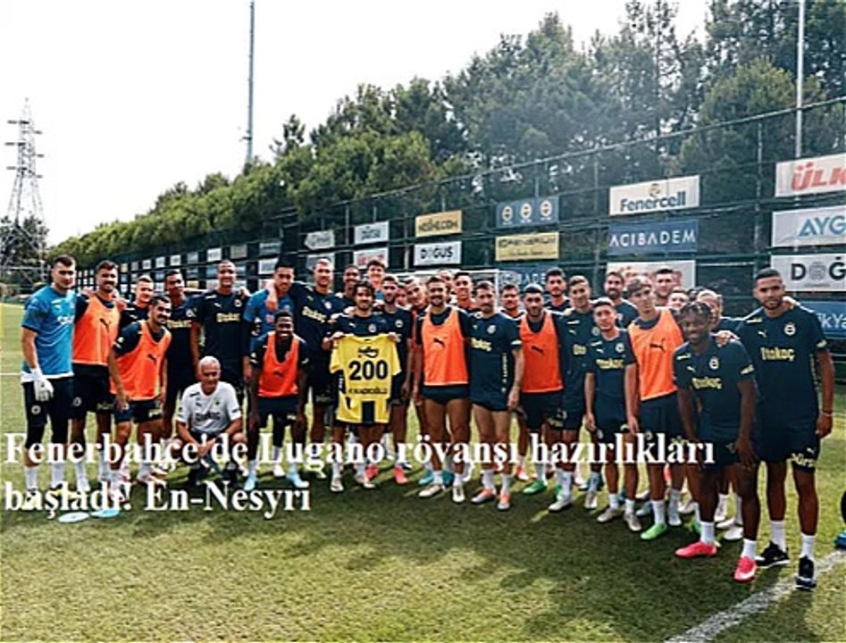 Fenerbahçe'de Lugano rövanşı hazırlıkları başladı! En-Nesyri