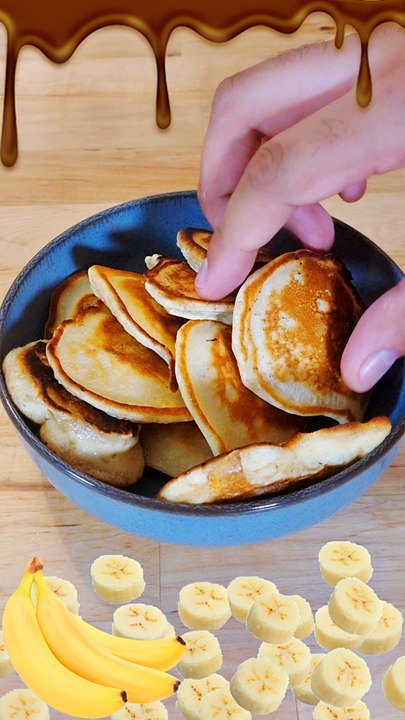 Mini pancake banane