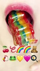 ASMR  EMOJI FOOD 이모지 먹방 (sped up)