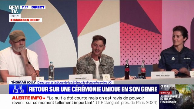 Thomas Jolly: On ne pouvait pas se douter [...] qu'on aurait la pluie en invité supplémentaire pour la cérémonie d'ouverture des JO