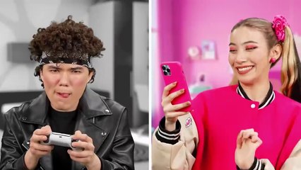 Black vs Pink Food Challenge - Funny Food Hacks by Multi DO Challenge