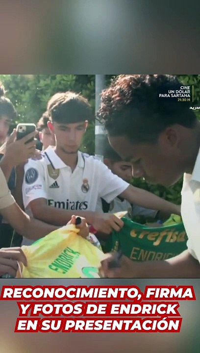 Reconocimiento, firma y fotos con la camiseta: presentación de Endrick