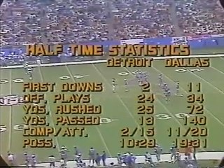 Detroit Lions @ Dallas Cowboys ( 1977 Week 07) - 2.Half