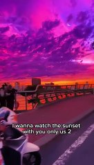 Sunset Nature is Beautiful Full of Happiness