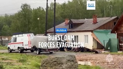 Residents evacuated as dam collapses in west-central Russia