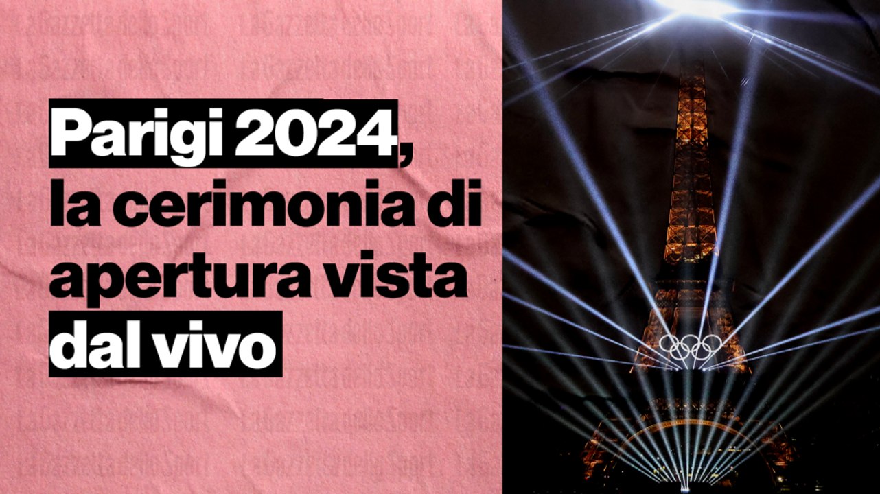 La cerimonia d'apertura delle Olimpiadi di Parigi 2024 vista dalla tribuna stampa