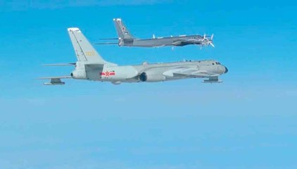 動画：中国、米国領土近くでの中国とロシアの爆撃機の共同パトロール映像を公開