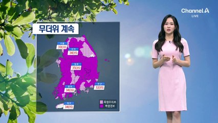 [날씨]내일도 폭염 속 소나기…중부 바람 강해