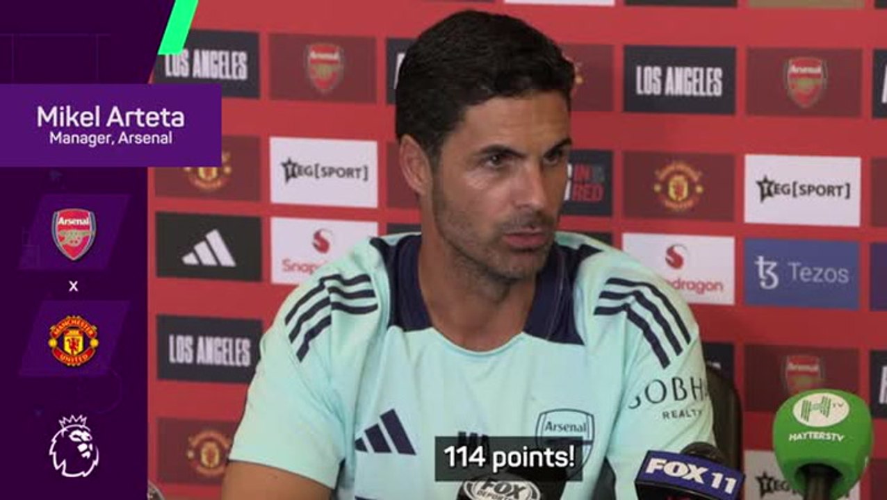 Arsenal ‘need 114 points’ to win Premier League title,  jokes Arteta