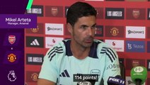Arsenal ‘need 114 points’ to win Premier League title,  jokes Arteta