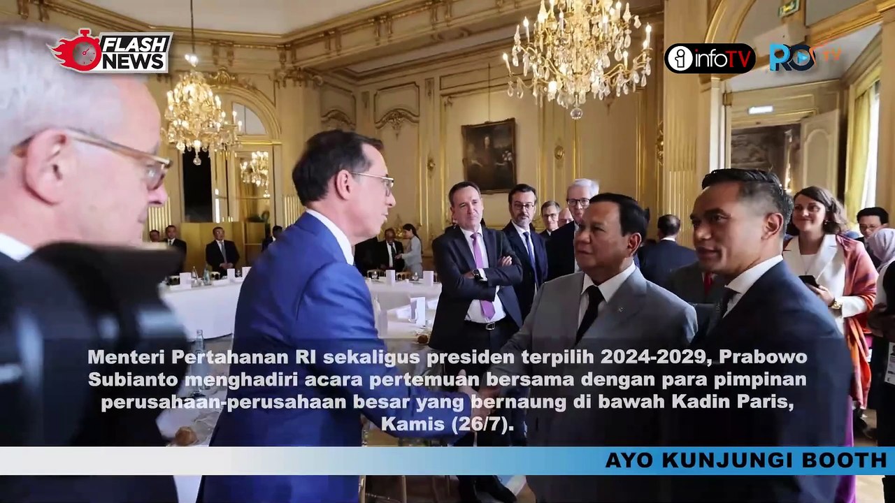PRABOWO TEMUI BOS PERUSAHAAN BESAR DI PRANCIS PERKUAT KERJASAMA EKONOMI