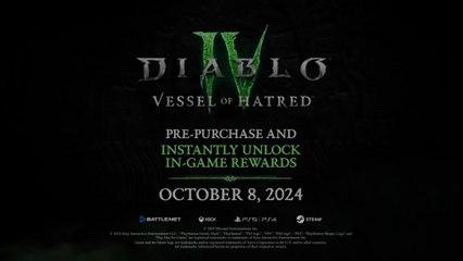 Diablo 4 Vessel of Hatred Official Spirit Guardians Overview Trailer