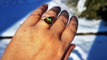 Princess of Mystery - Mood Ring - Sterling Silver 925  - AAA Crystal Quartz - world premiere