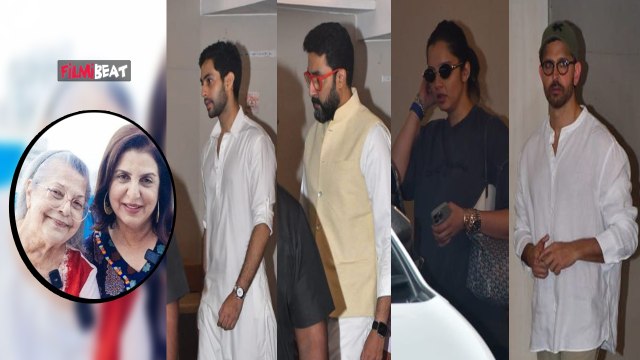 Farah Khan Mother Death: Sania Mirza, Abhishek Bachchan समेत ये Celebs पहुंचे Sajid के घर! FilmiBeat