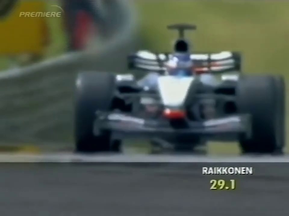 F1 – Kimi Räikkönen (McLaren Mercedes V10) lap in pre-qualifying – Austria 2003