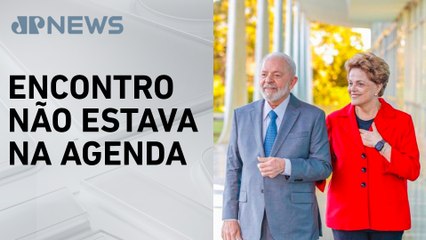 Dilma visita Lula no Palácio da Alvorada