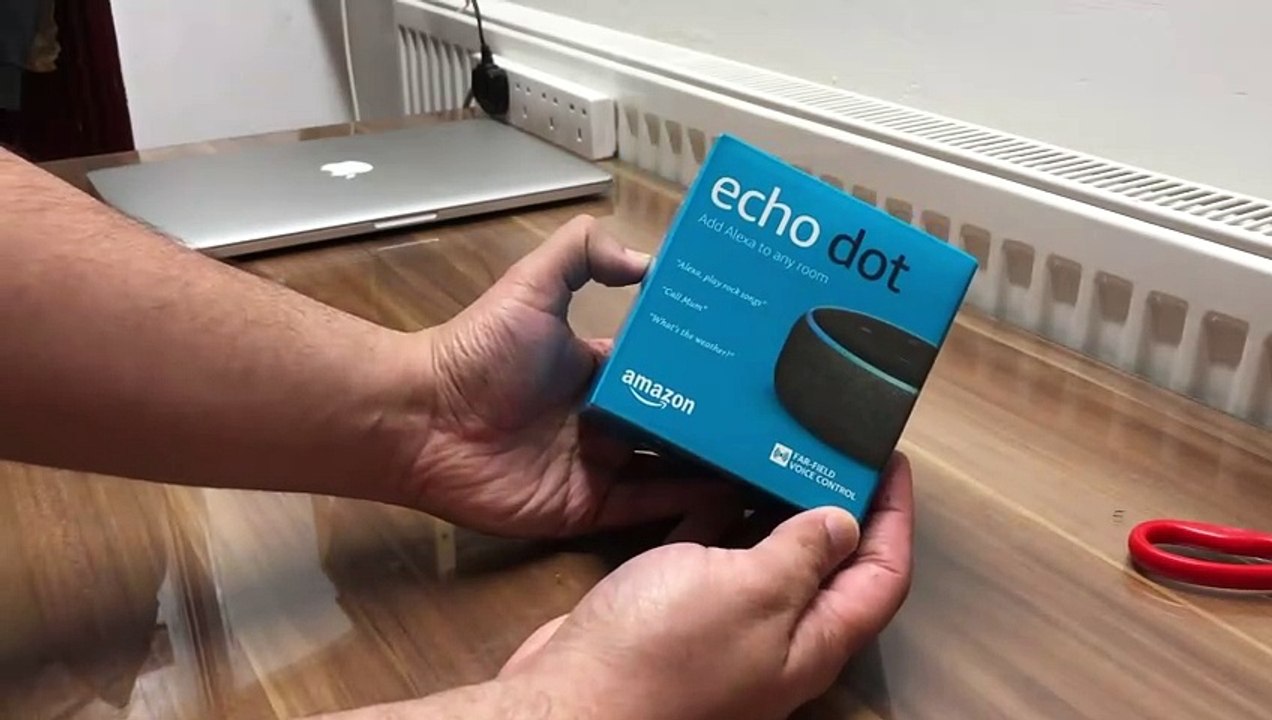 Unboxing: AMAZON Echo Dot (3rd Generation) - Smart Speaker With Alexa - Charcoal Fabric