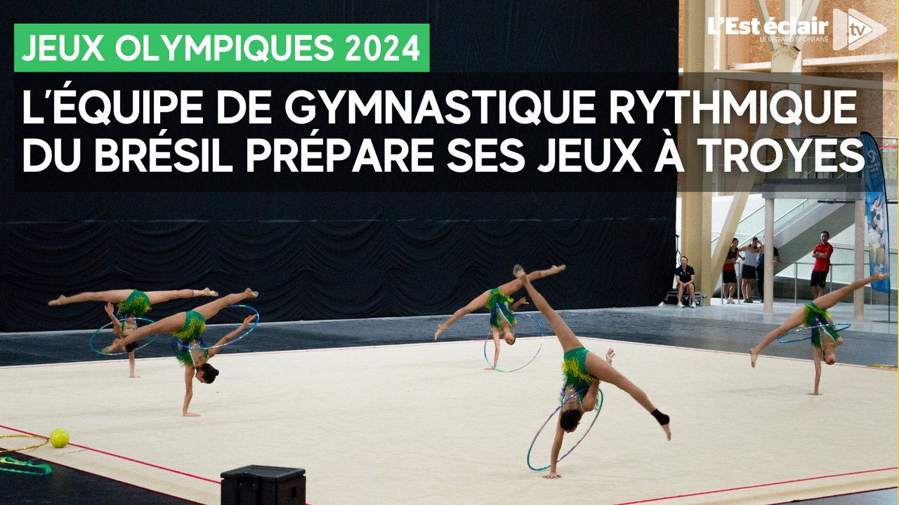 L'équipe de gymnastique rythmique du Brésil s'entraîne à Troyes avant les Jeux olympiques 2024