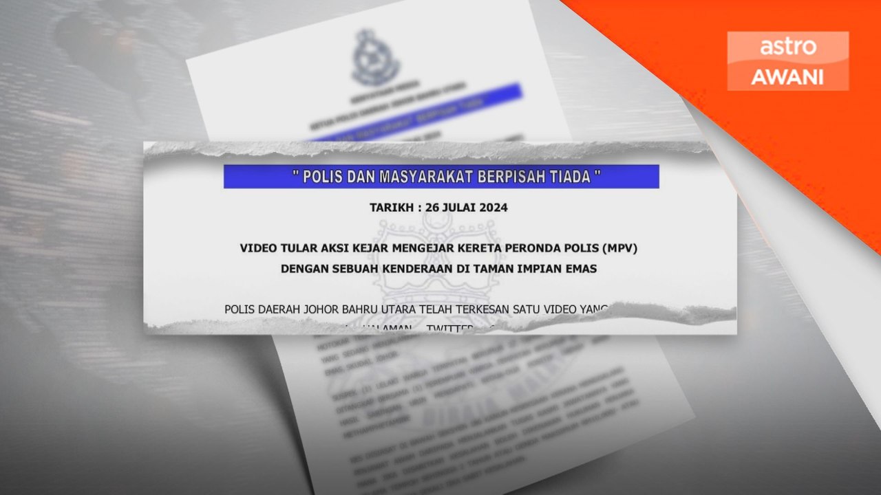 Sepasang kekasih ditahan ketika cuba lari daripada polis