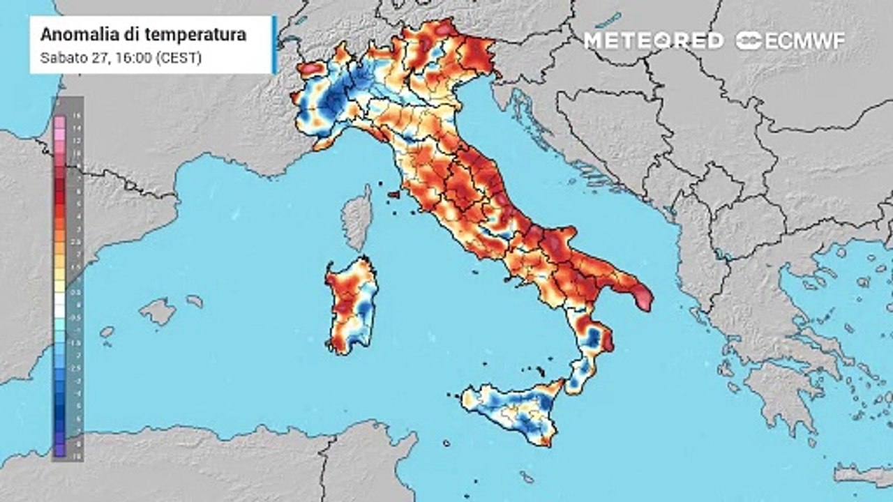 Ancora caldo in Italia in questa parte finale di luglio