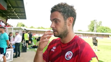 Crawley Town captain feels 'responsibilty' and sums up 3-6 defeat againsst Crystal Palace