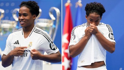 Endrick's Heartfelt Welcome at Real Madrid Debut ⚽