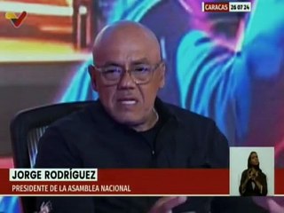 Pdte. de la AN. Jorge Rodríguez: A los venezolanos nos une el deseo de vivir en paz