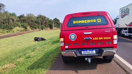 Capotamento em Santa Tereza deixa  morador de Cascavel ferido