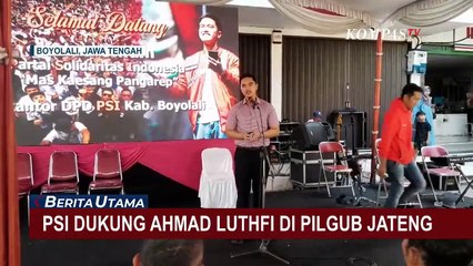 Kaesang Minta Kader PSI Dukung Ahmad Luthfi di Pilgub Jateng 2024