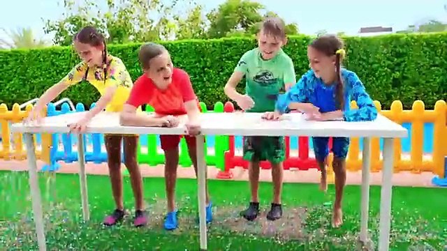 Roma and Friends Stair Slide Adventure Safety and Sharing