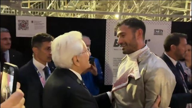 Mattarella incontra Samele dopo il bronzo nella scherma
