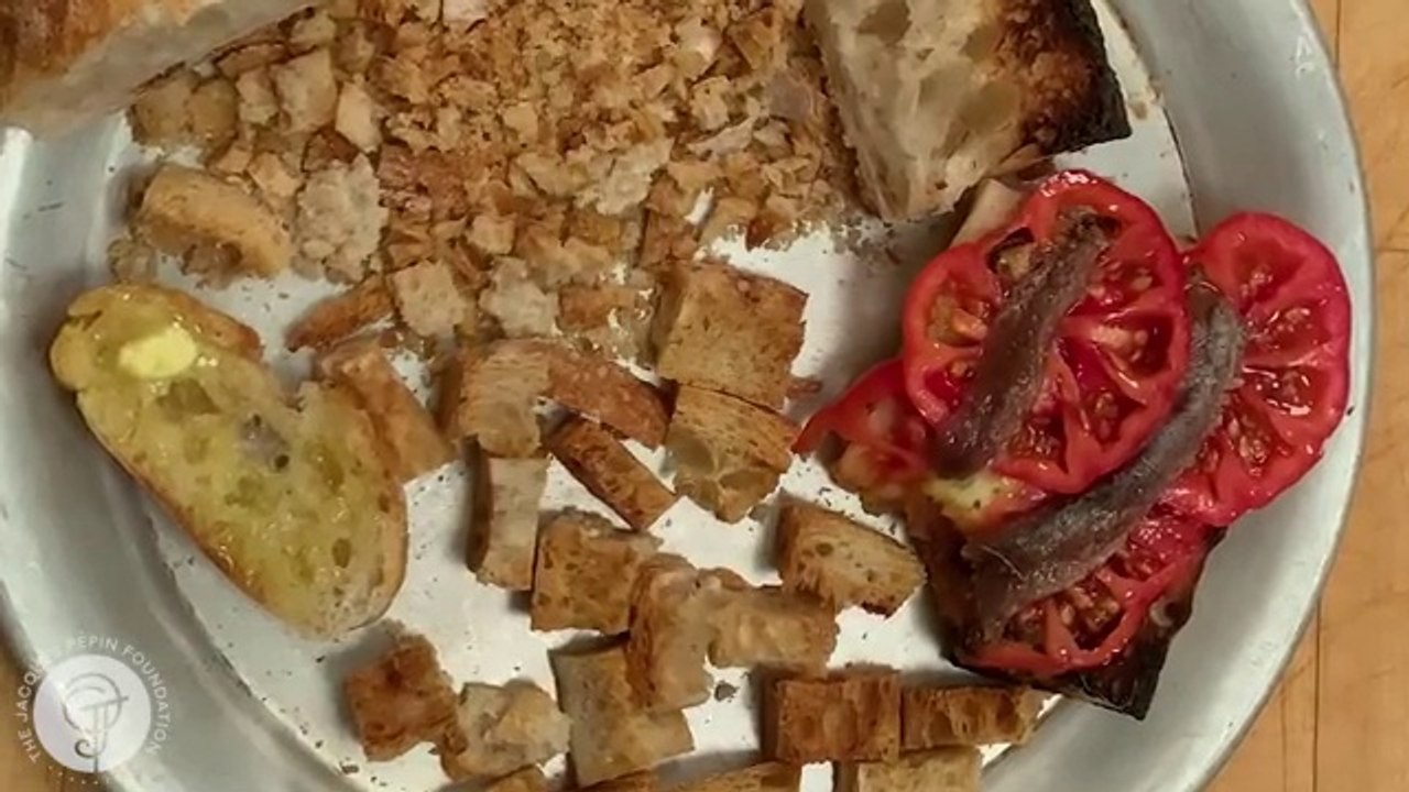 How to Reuse Bread for the Tastiest Tomato Sandwich | Jacques Pépin Cooking at Home  | KQED