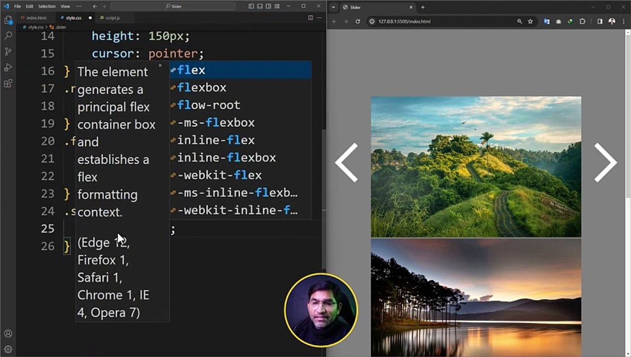 How to Make Image Slider in HTML, CSS & JavaScript - Step by Step JavaScript Project - P1 हिंदी-اردو
