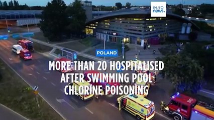 21 people hospitalized with symptoms of chlorine poisoning after incident in Polish swimming pool