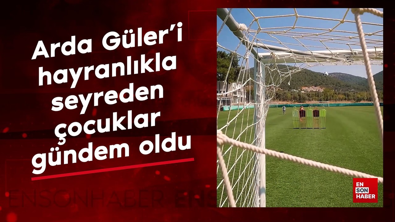Arda Güler'i hayranlıkla seyreden çocuklar gündem oldu