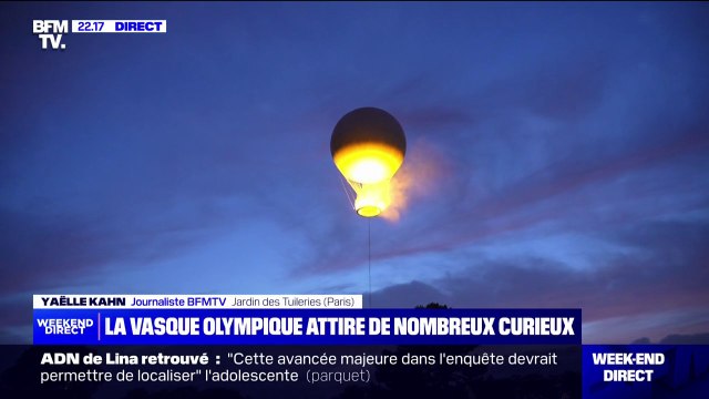 JO de Paris 2024: les curieux se donnent rendez-vous au jardin des Tuileries pour observer la vasque olympique enflammée