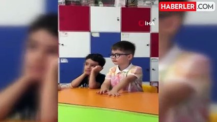 Minik Kur'an kursu öğrencilerinden valiye sevgi seli