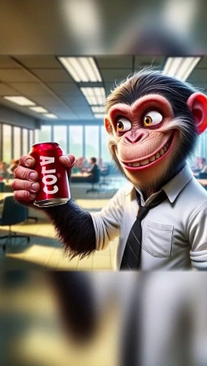 Chimp's hysterical new office Pranks