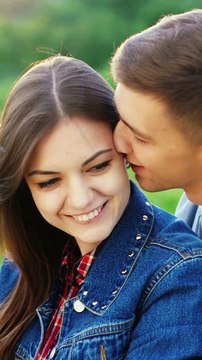 Couple Embracing Love in Nature's Embrace